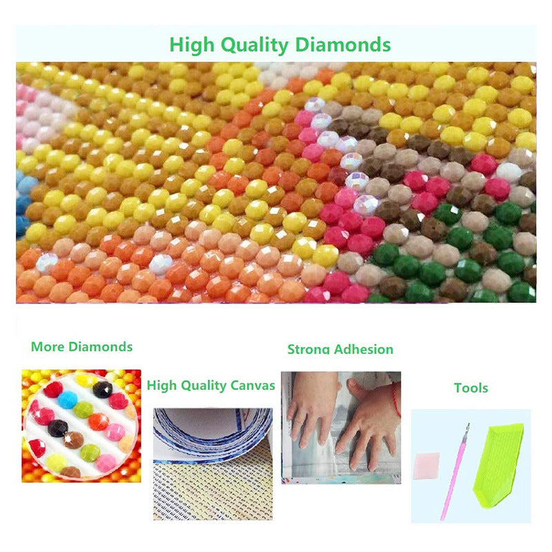 DIY White Sunflower 5D Full Drill Diamond Art Kit - Complete Set for Adults & Beginners, Home Decoration Craft-ALB