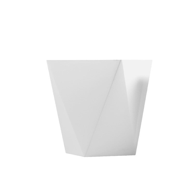 Nordic Style Diamond Planter Set for Money Plant and Lucky Tree - Ceramic and Resin Material, Easy to Use and Decorate Your Space-ALB