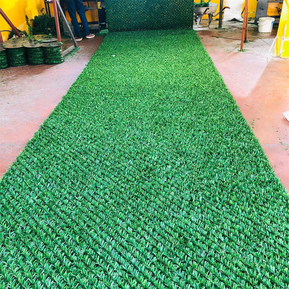 Anti-UV Artificial Grass Privacy Fence - Realistic Green Wall for Garden Decoration and Outdoor Screening-ALB