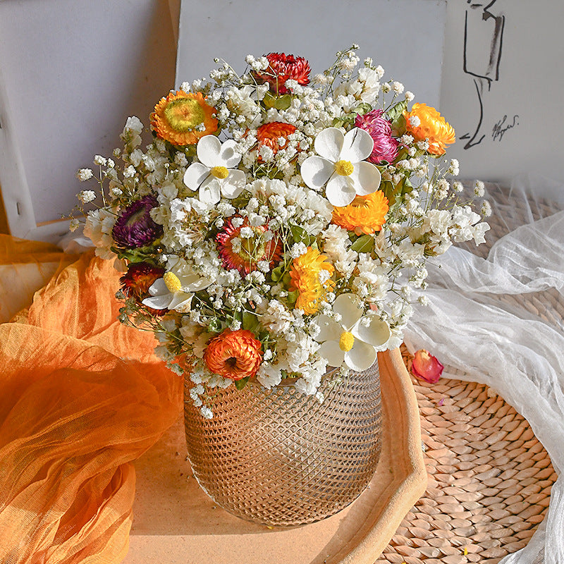 Jumbo Sized Dried Baby's Breath Bundle - Long-Lasting Permanent Floral Decor, Preserved Gypsophila for Wedding Centerpiece and Wall Arrangement-ALB