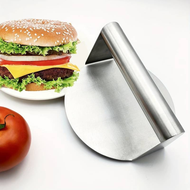 Heavy Weight Stainless Steel Burger Press - 6 Inch Smasher for Griddle, Grill & Skillet-ALB