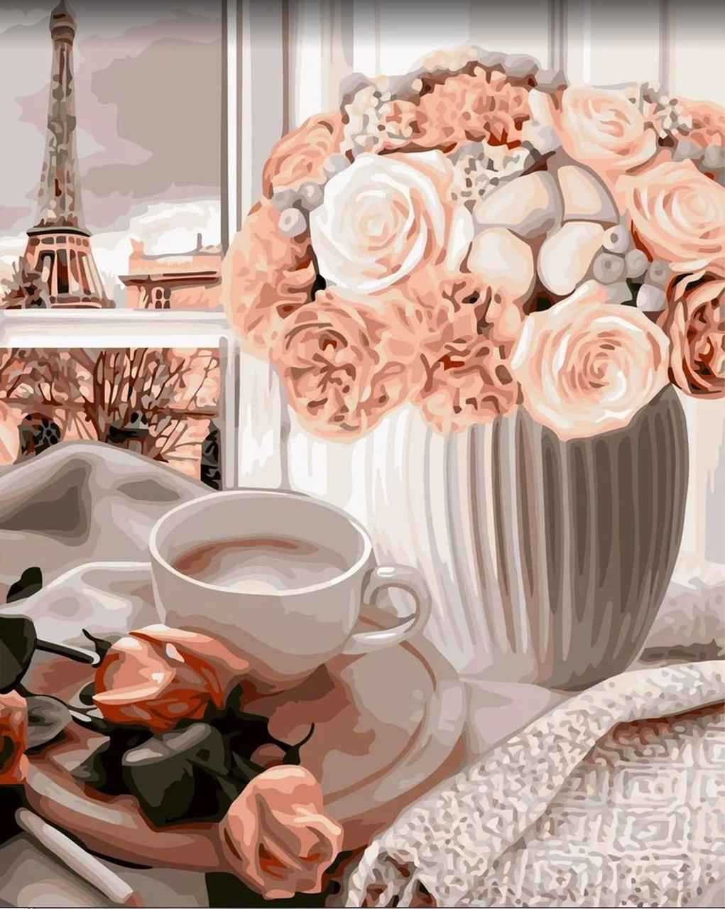 Elegant Floral Digital Painting by Numbers - Features Delicate Daisies in a Landscape, DIY Hand-Painted Masterpiece to Brighten Your Home Decor-ALB
