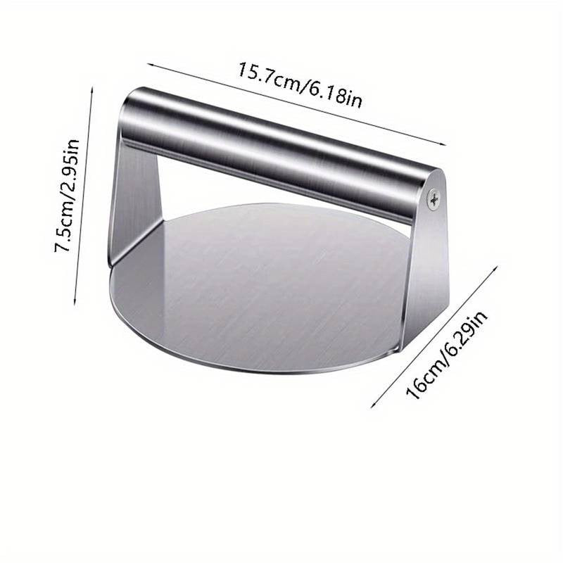 Heavy Weight Stainless Steel Burger Press - 6 Inch Smasher for Griddle, Grill & Skillet-ALB