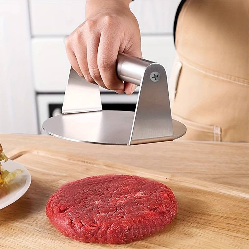 Heavy Weight Stainless Steel Burger Press - 6 Inch Smasher for Griddle, Grill & Skillet-ALB