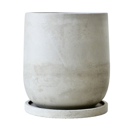 Urban Jungle Fake Potted Plants - Set of Lifelike Artificial Greenery with Metal & Stone Textured Planters, Low-Maintenance Solution for Industrial Chic Interiors-ALB