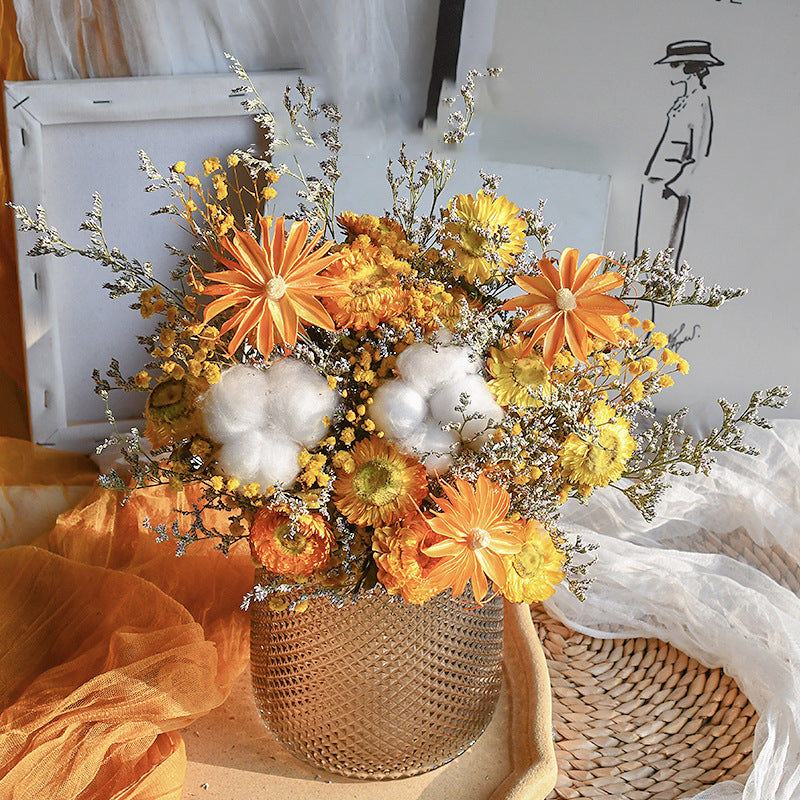 Jumbo Sized Dried Baby's Breath Bundle - Long-Lasting Permanent Floral Decor, Preserved Gypsophila for Wedding Centerpiece and Wall Arrangement-ALB