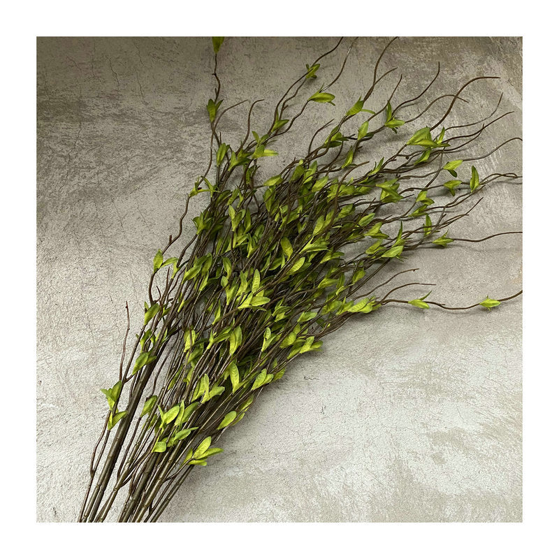 Handcrafted Simulation Leaves with Multiple Forks - Silk Material Dragon Whisker Autumn Leaves, Perfect for Enhancing Hotel and Living Room Ambiance-ALB