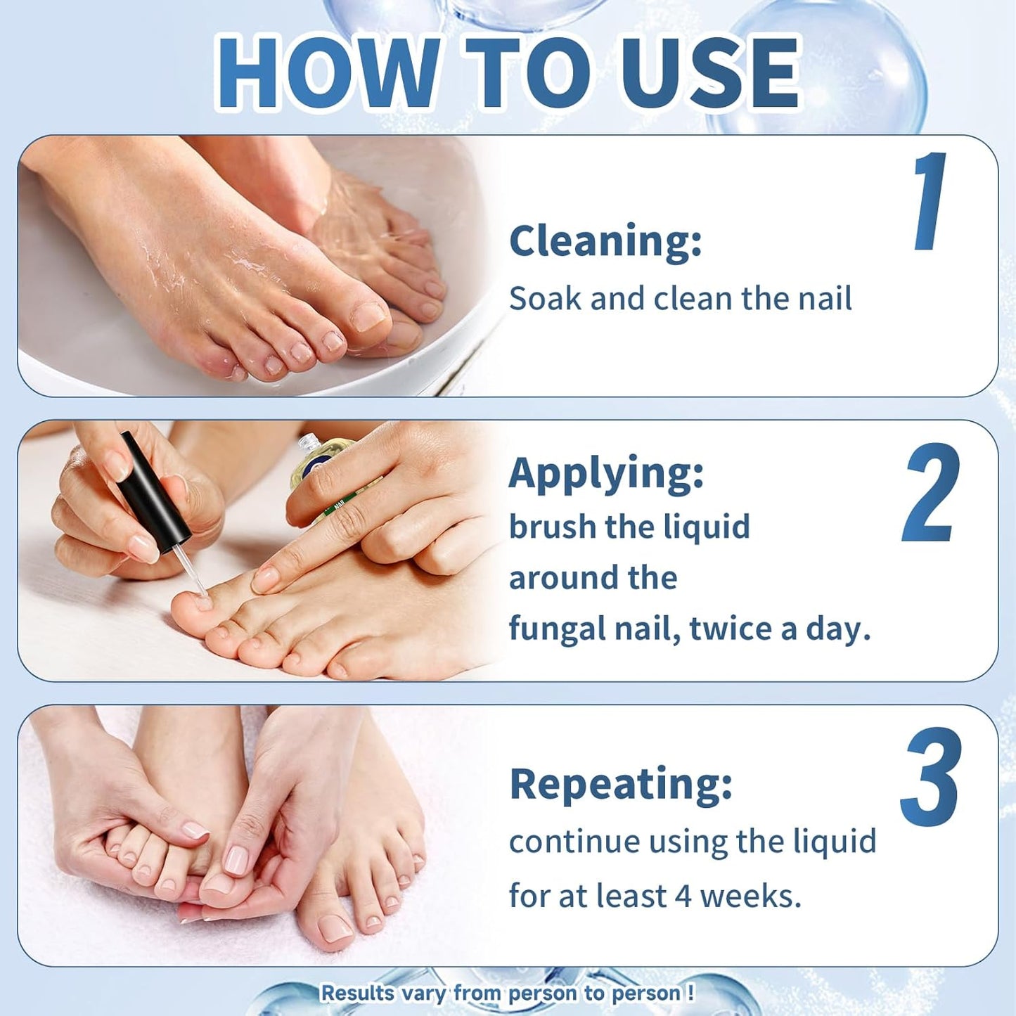 Extra Strength Nail Fungus Treatment – Triple Action Formula Repairs Thick, Yellow & Damaged Nails Fast