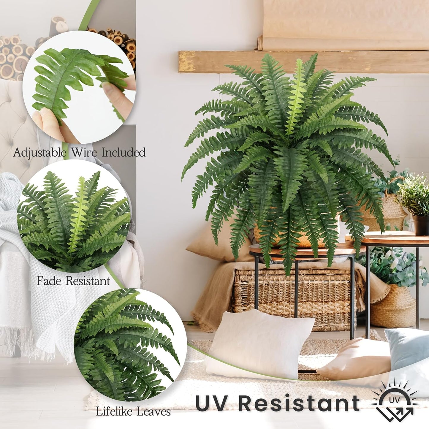 🎉Factory Direct Sales 70% Off ! - UV-Resistant Lifelike Artificial Boston Fern