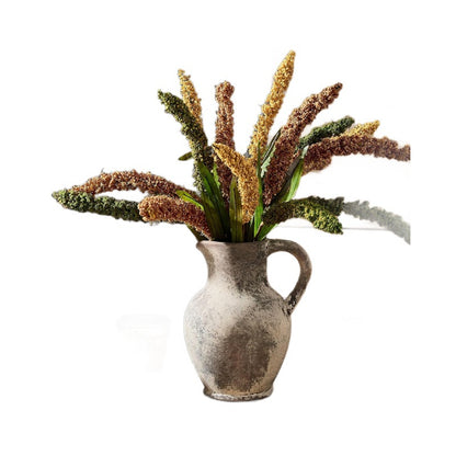 Wabi-Sabi Style Coarse Pottery Vase - Ceramic Vase for Living Room, Study, and Hotel Decor-ALB