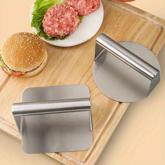 Heavy Weight Stainless Steel Burger Press - 6 Inch Smasher for Griddle, Grill & Skillet-ALB