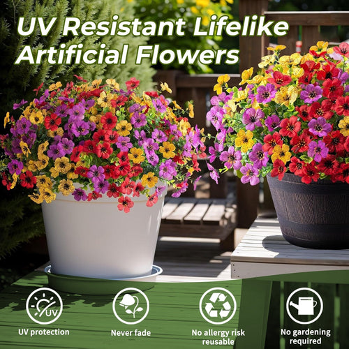 💐Factory Direct Sales 70% Off ! - UV-Resistant Lifelike Artificial Flowers – Zero Maintenance